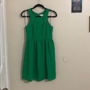 Kelly green MM couture dress